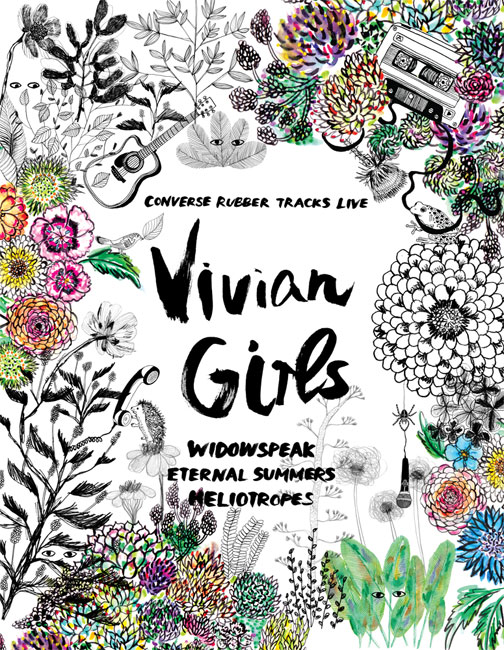 Vivian Girls concert poster