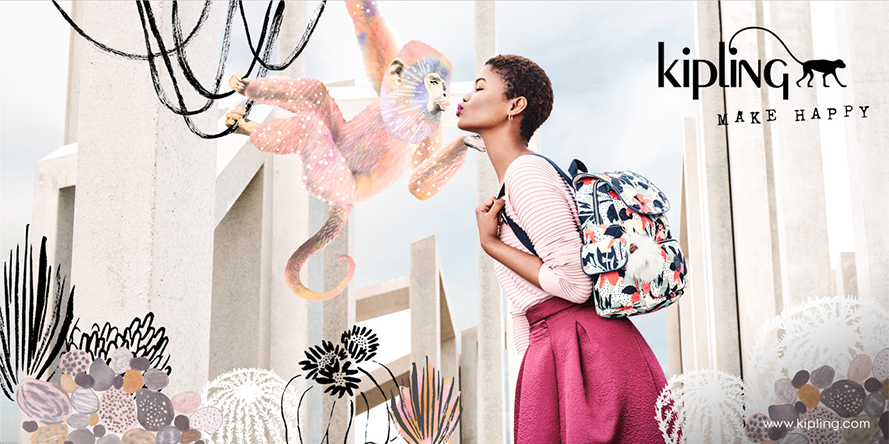 Kipling Spring 2017 Campaign