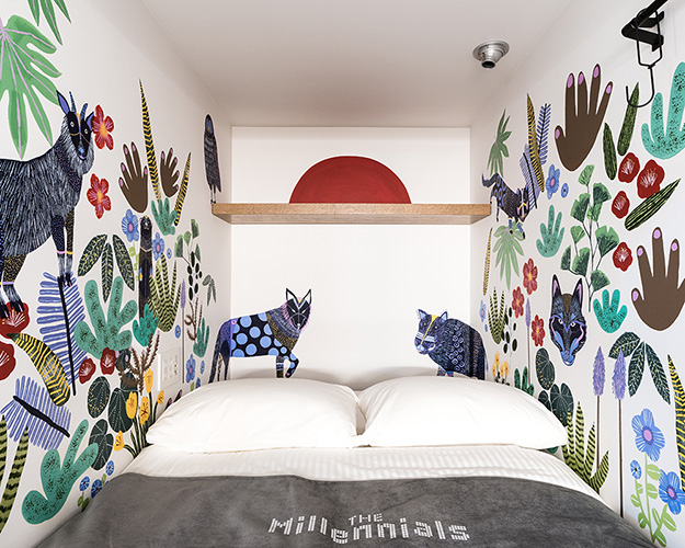 Mural for Hotel Millennials Shibuya